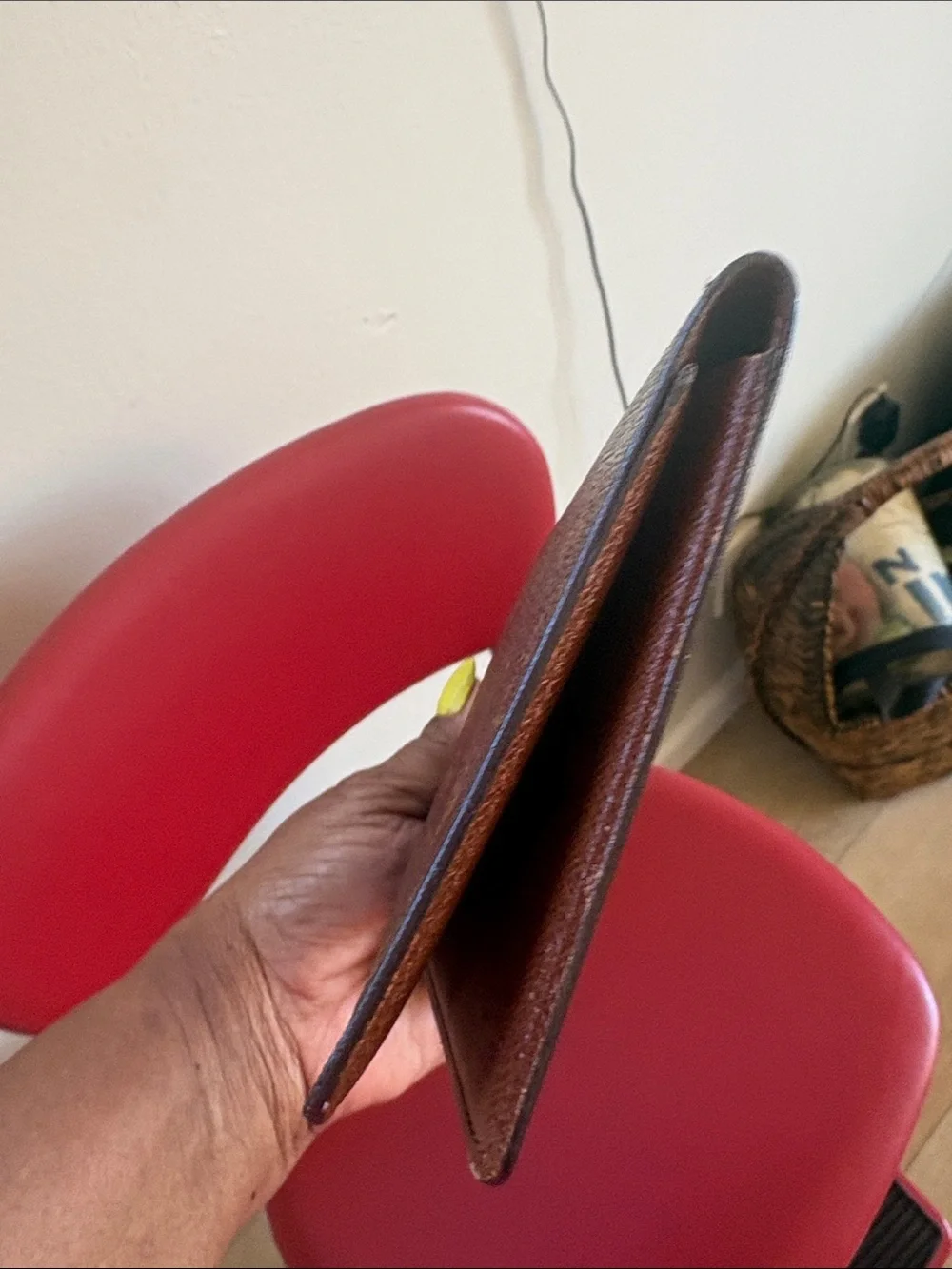 Louis Vuitton Monogram passport  Folded Card Wallet in Brown and Tan